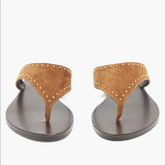 Saint Laurent Shoes - Saint Laurent Gia suede leather sandals size 37